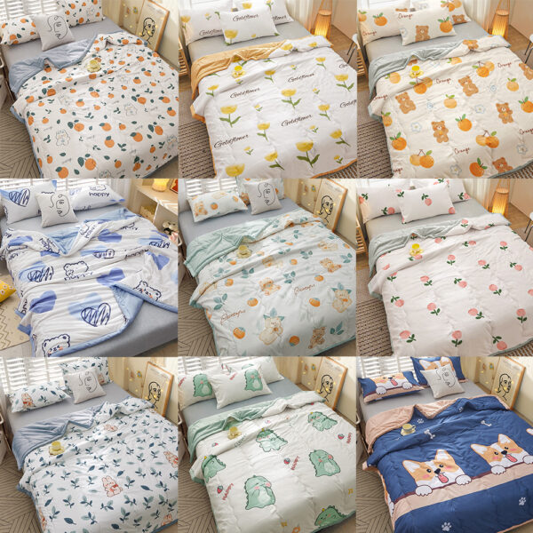 Summer Thin Quilt Comforter - Soft Air Conditioning Four-Season Quilt - Image 2