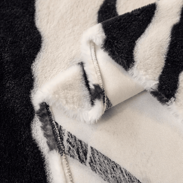 Zebra Stripe Sofa Cover - Plush & Pet-Friendly, Anti-Scratch - Image 5