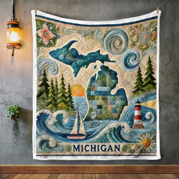 Best Michigan Design Quilt MCG52 - Image 2