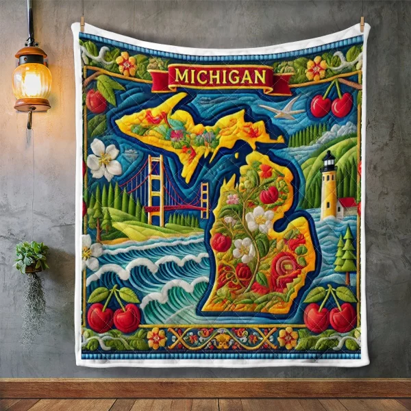 Best Michigan Design Quilt MCG24 - Image 2