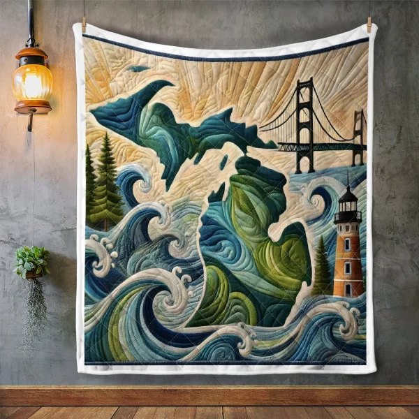Best Michigan Design Quilt MCG50 - Image 2