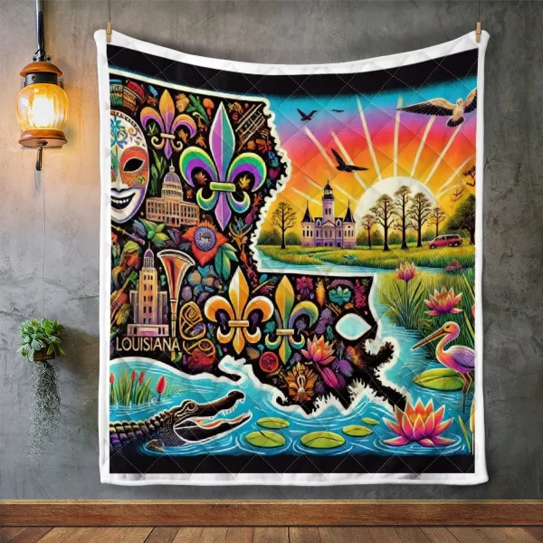 Best Louisiana Design Quilt LA47 - Image 2