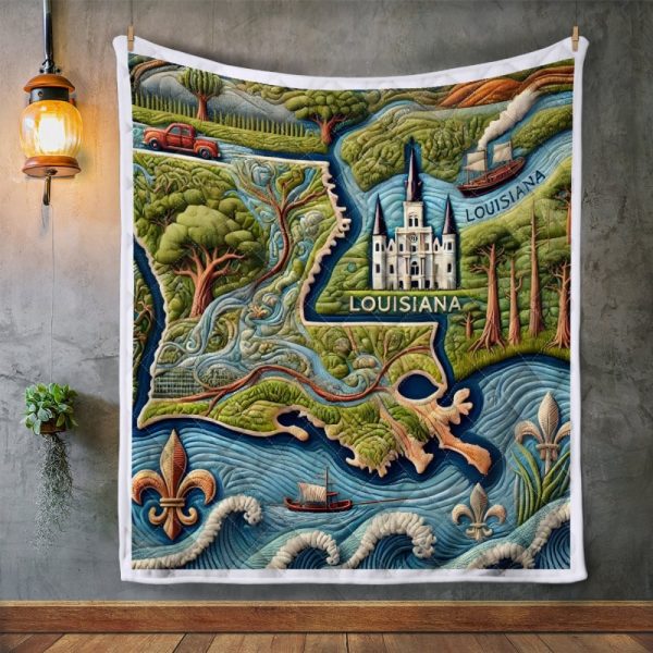 Best Louisiana Design Quilt LA28 - Image 2