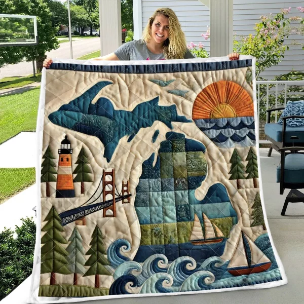 Best Michigan Design Quilt MCG48