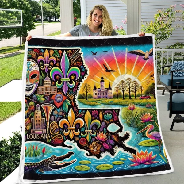 Best Louisiana Design Quilt LA47