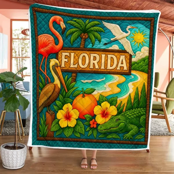 Best Florida Design Quilt FL104 - Image 3