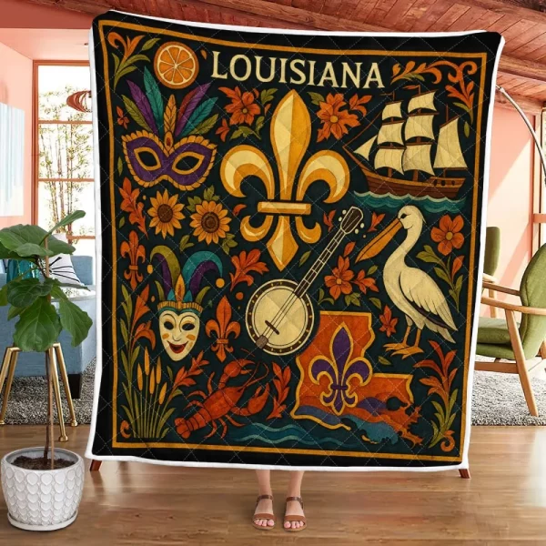 Best Louisiana Design Quilt LA60