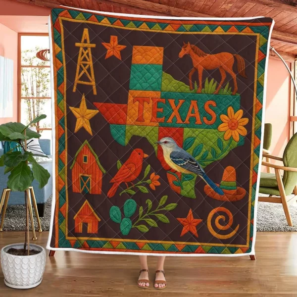 Best Texas Design Quilt TXQ19 - Image 42