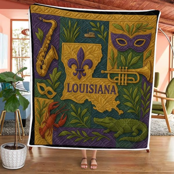Best Louisiana Design Quilt LA53