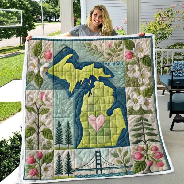 Best Michigan Design Quilt MCG71