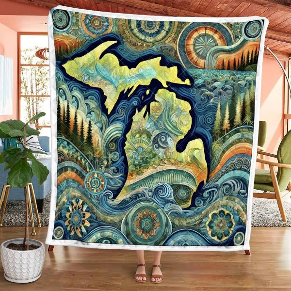 Best Michigan Design Quilt MCG79 - Image 2