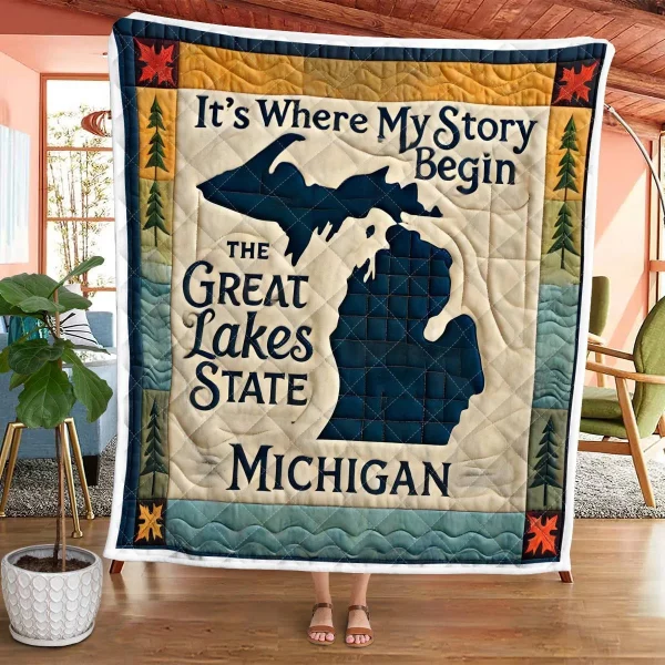 Best Michigan Design Quilt MCG32 - Image 2