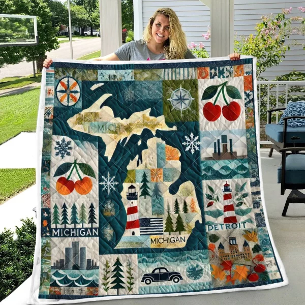 Best Michigan Design Quilt MCG59