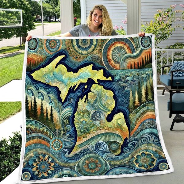 Best Michigan Design Quilt MCG79