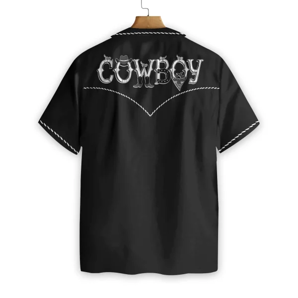 Cowboy Rodeo Texture Hawaiian Shirt, Vintage Embroidered Texas Western Shirt, Texas Native Shirt For Men - Image 3