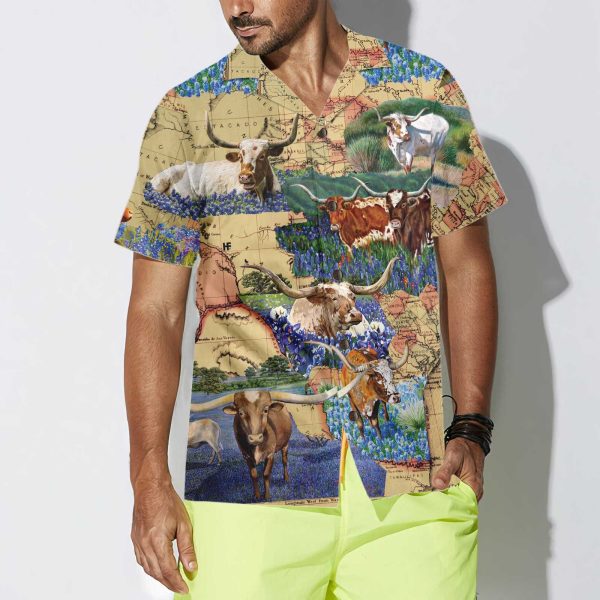 Texas Longhorn Hawaiian Shirt, Unique Texas Shirt, Gift For Texas Lovers - Image 5