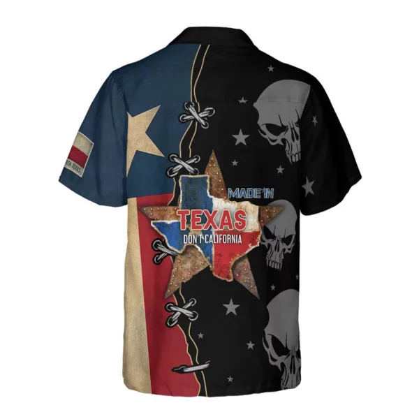 Texas Cowboy Shirt, 3D All Made In Texas Don’t California My Texas Shirt, Casual Short Sleeve Texas Shirt, Proud Texas Flag Shirt For Men HO3287Over Print Texas Shirt Vintage Pattern, Gift For Texan Friend TO0983 - Image 2