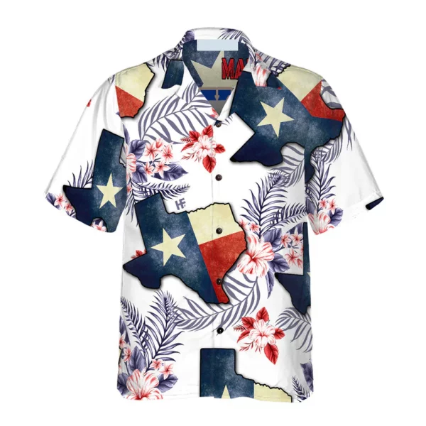 Floral Texas Hawaiian Shirt For Men, Made In A Long Time Ago Texas State Shirt, Proud Texas Flag Shirt for Men HO0243 - Image 2