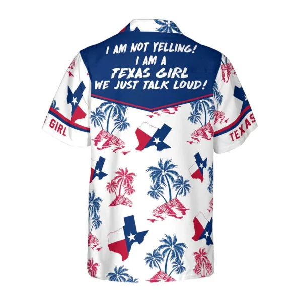 Texas Flag And Palm Tree Pattern Texas Girl Shirt, Patriotic Texas Hawaiian Shirt For Men And Women, Proud Texas Shirt HO3291 - Image 2