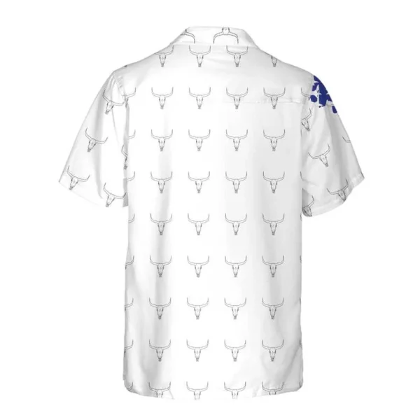 Texas Flag Longhorn Pattern Hawaiian Shirt, Unique Texas Shirt, Gift For Texas Lovers HO3288 - Image 2