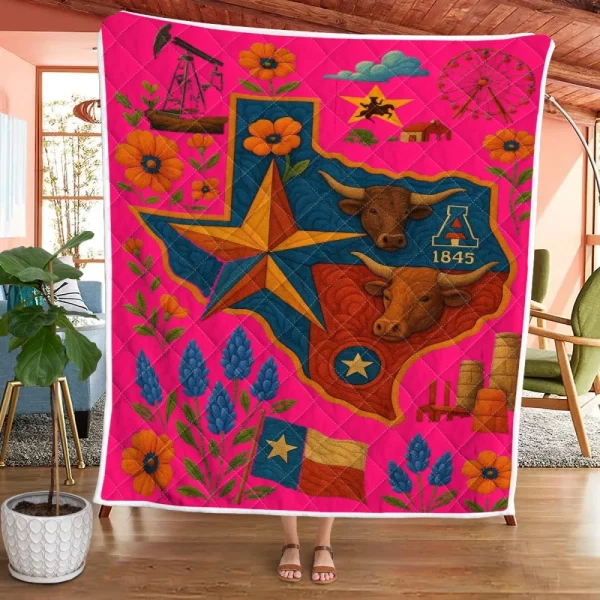Best Texas Design Quilt TXQ3 - Image 47