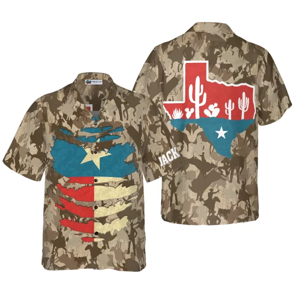 Proud To Be A Texan Texas Custom Hawaiian Shirt, Unique Texas Shirt For Texas Lovers