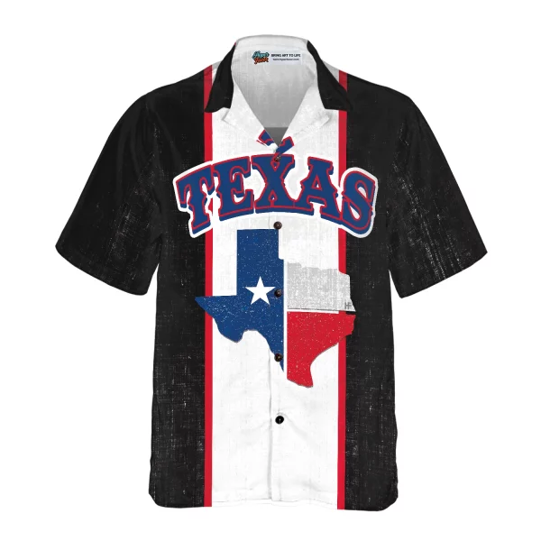 Patriotic Texas Map Hawaiian Shirt, Texas Flag Pattern State Of Texas Map Shirt, Proud Texas Shirt For Men - Image 2