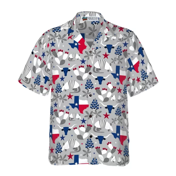 Texas Pattern Hawaiian Shirt 1 - Image 2