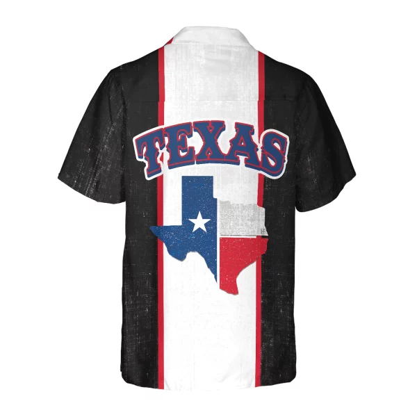Patriotic Texas Map Hawaiian Shirt, Texas Flag Pattern State Of Texas Map Shirt, Proud Texas Shirt For Men - Image 3