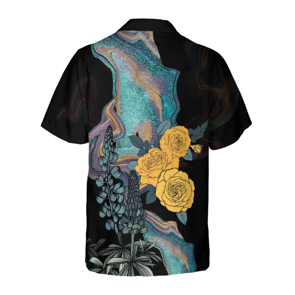 Hibiscus Flowers Texas Longhorn Cattle Brown Hawaiian Shirt, Cow Hawaiian Shirt, summer gifts for men and women HO3827 (Copy) - Image 3