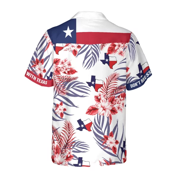Texas Proud Hawaiian Shirt White - Image 3