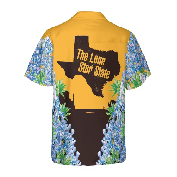 Texas Bluebonnets Rodeo Hawaiian Shirt, Casual Short Sleeve Texas Shirt, Proud Texas Flag Shirt For Men - Image 3