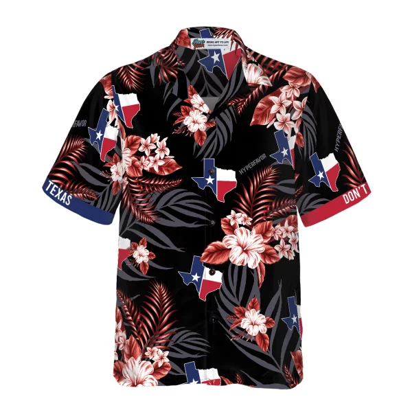 Texas Proud Hawaiian Shirt Black - Image 2