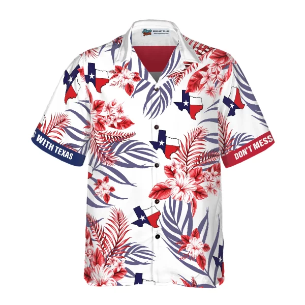 Texas Proud Hawaiian Shirt White - Image 2