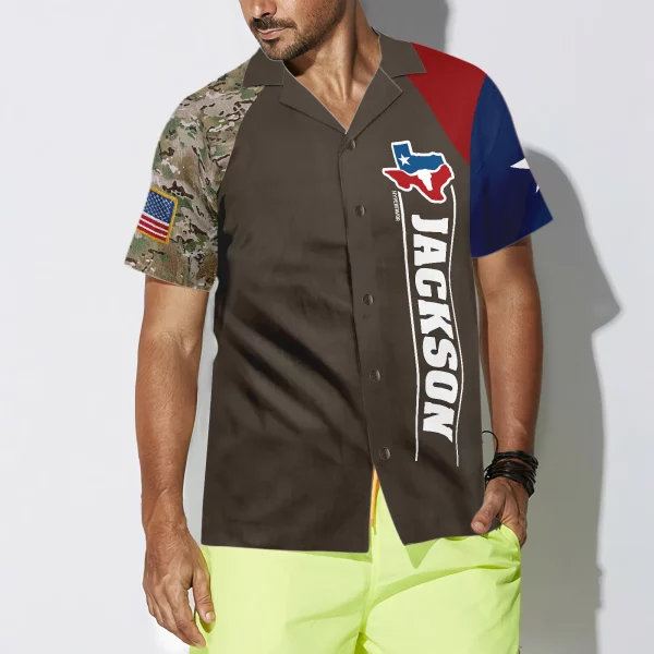 Personalized Don't Mess With Texas Custom Hawaiian Shirt, State Of Texas Map Shirt, Texas Camo Shirt For Men - Image 5