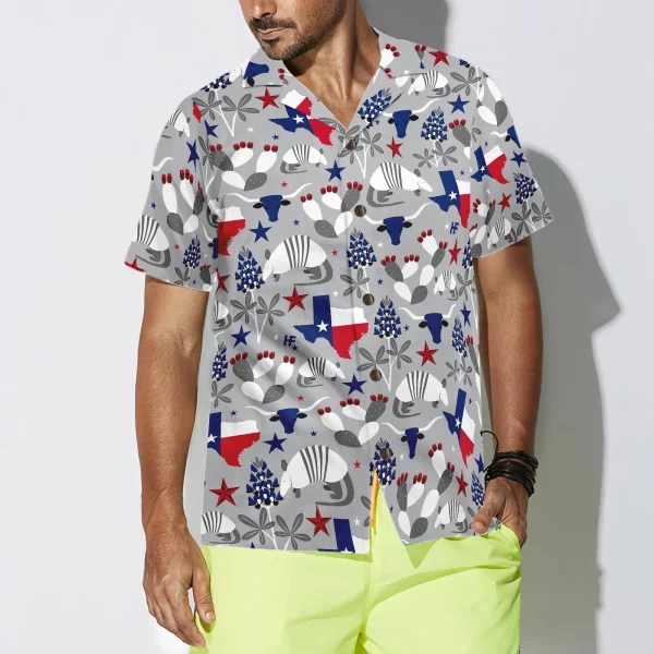 Texas Pattern Hawaiian Shirt 1 - Image 5