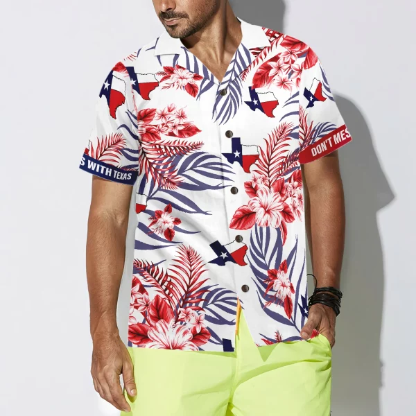 Texas Proud Hawaiian Shirt White - Image 5
