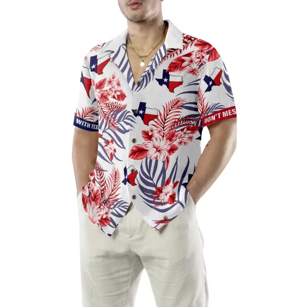 Texas Proud Hawaiian Shirt White - Image 4