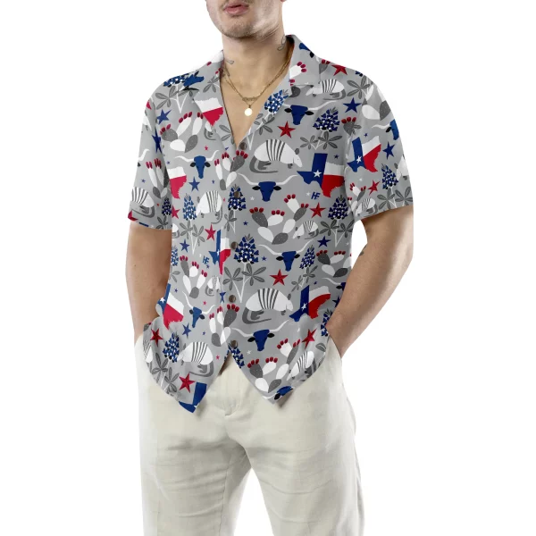 Texas Pattern Hawaiian Shirt 1 - Image 4
