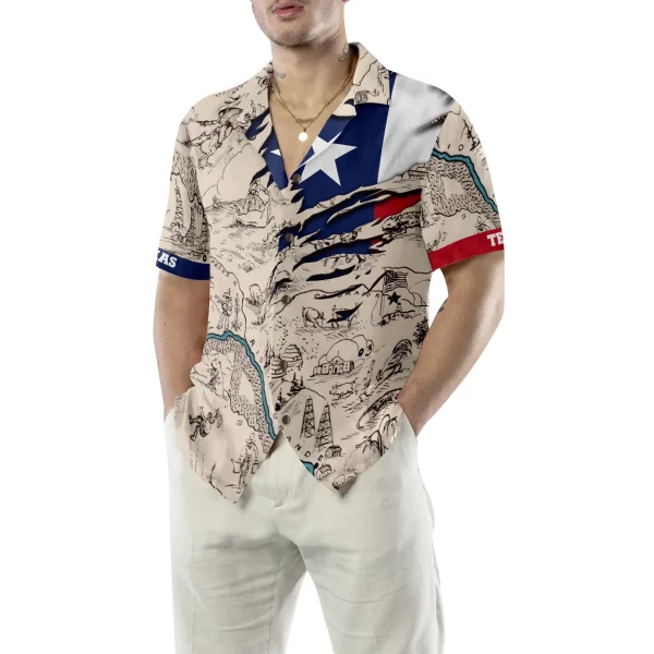 Texas State Map Hawaiian Shirt, Unique Texas Shirt For Texas Lovers - Image 4