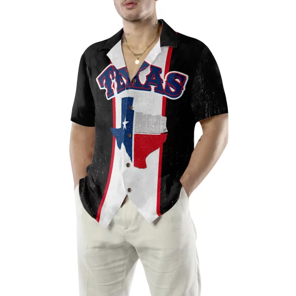 Patriotic Texas Map Hawaiian Shirt, Texas Flag Pattern State Of Texas Map Shirt, Proud Texas Shirt For Men - Image 4