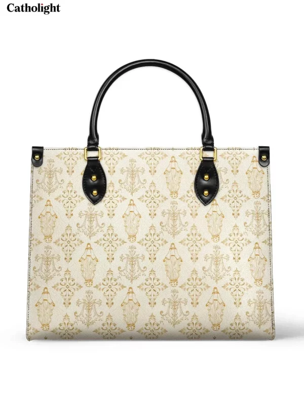 The Ave Maria Pattern Leather Bag