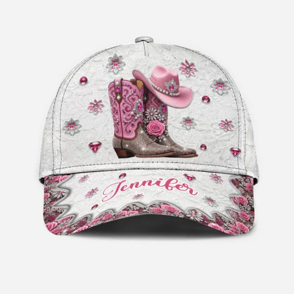 Cowgirl Boots - Personalized Cowgirl Classic Cap - Image 2