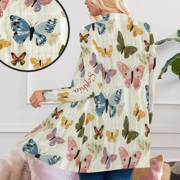 Butterflies Garden - Personalized Butterfly Cardigan