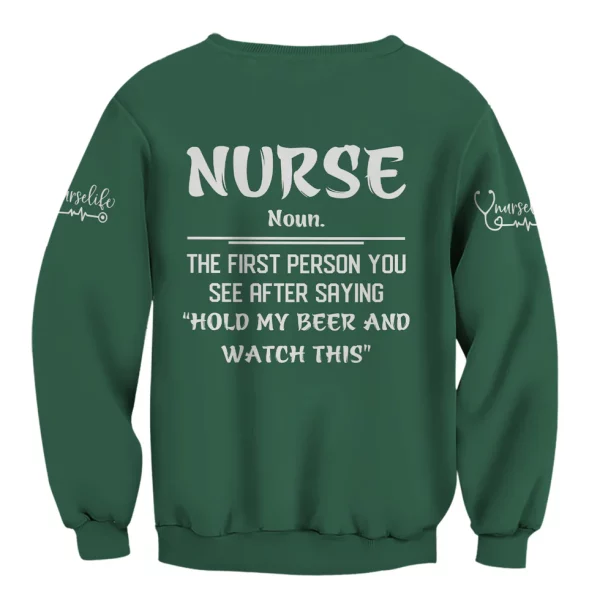 Funny Skeleton Nurse Shirt for Women - Custom Name Beer Joke Medical Uniform - Hilarious Gift for RN CNA LPN - Image 7