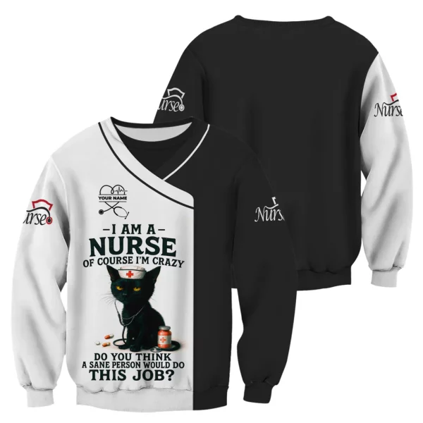 Personalized Funny Nurse T-Shirt - Gift Ideas for Nurses - Women’s CNA Shirts With Custom Name - Image 6