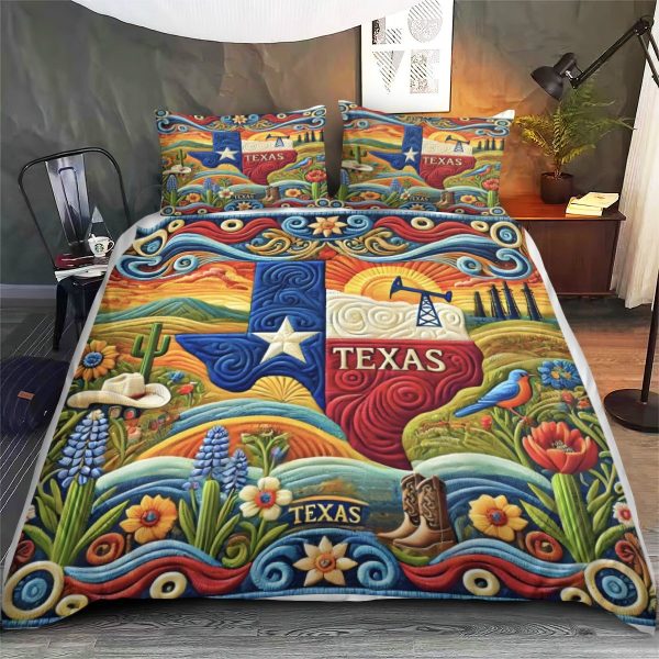 Best Texas Design Bedding Set Quilt TXBQ70 - Image 3