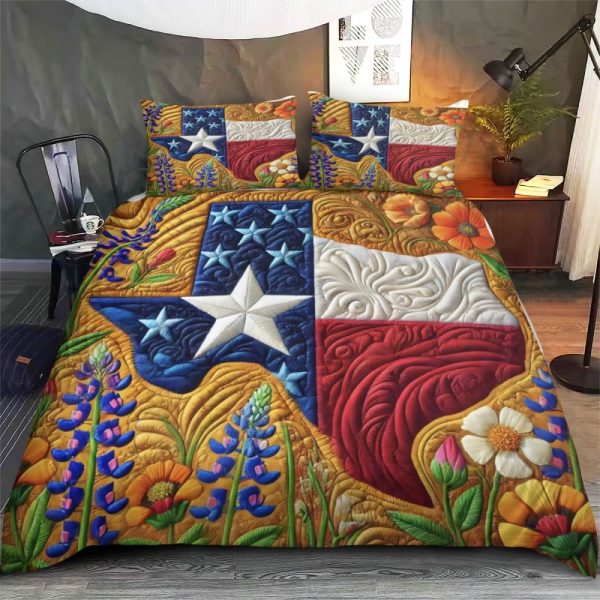 Best Texas Design Bedding Set Quilt TXBQ37 - Image 3