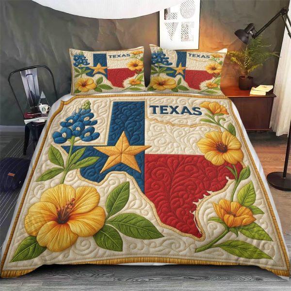 Best Texas Design Bedding Set Quilt TXBQ65 - Image 2