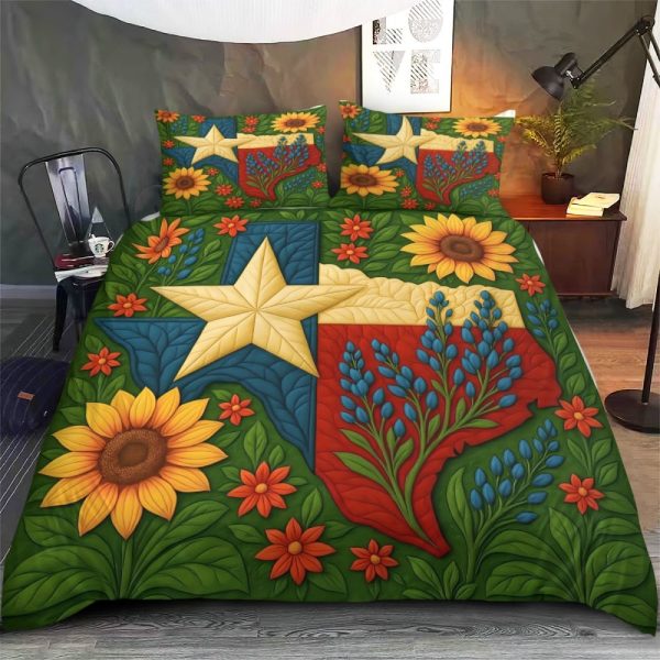 Best Texas Design Bedding Set Quilt TXBQ73 - Image 3